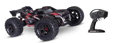 TRX95096-4 -RED SLEDGE 4X4 BELTED ROT 1/8 MONSTER-TRUCK RTR